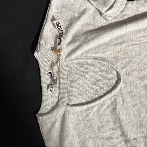 NWT Moral Fiber Sweatshirt Dress with Pockets and Neck Cutout - Picture 3 of 5